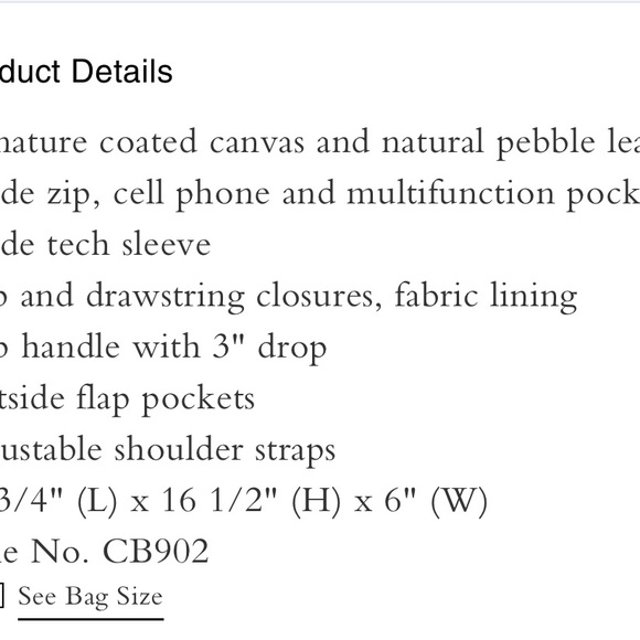 Hudson Backpack In Signature Canvas With Varsity Stripe - Picture 6 of 6